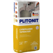 Клей термостойкий Plitonit (Плитонит) СуперКамин ТермоКлей с армирующими волокнами 25 кг