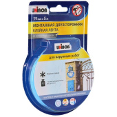 Лента монтажная клейкая Unibob (Унибоб) двусторонняя 19 мм 5 м (47036)