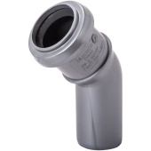 Отвод Lammin (Ламмин) d32 мм 45° пластиковый для внутренней канализации (Lm35040003245)