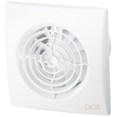 Вытяжной вентилятор DiCiTi (Дикити) Aura с обратным клапаном осевой 155х155 мм d100 мм Белый