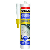 Герметик силикон Soudal (Соудал) санитарный белый 300 мл