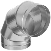 Отвод для круглых воздуховодов d200 мм 90° оцинкованный (ОК200/200OTG90)