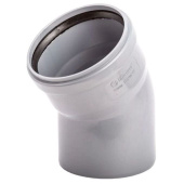 Отвод Lammin (Ламмин) (Lm35040011030) d110 мм 30° пластиковый для внутренней канализации (Lm35040011030)