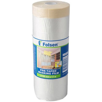Пленка защитная Folsen (Фолсен) с клейким краем 9 мкм 2,7х17 м (45,9 м2)