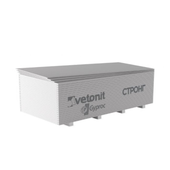 Гипсокартонный лист ГКЛ Vetonit (Ветонит) (бывш. Gyproc) Стронг 2500х1200х15 мм
