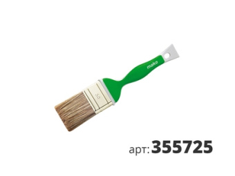 МАКО кисть флейцевая Soft Grip, смесь полиэстер (Hollester) и натуральной щетины 355725