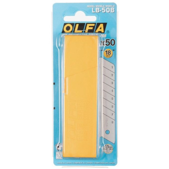 Лезвие для ножа Olfa (Олфа) 18 мм прямое 50 шт.